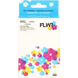 FLWR HP 88XL geel (FLWR-C9393) - Inktcartridge - Huismerk (compatible)