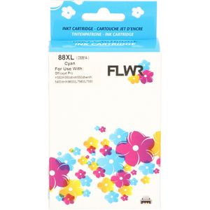 FLWR - HP 88XL - Inktcartridge - Cyaan - Huismerk (compatible)