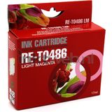 Huismerk - Epson T0486 - Inktcartridge - Licht Magenta - Compatibel