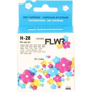 FLWR HP 28 kleur (FLWR-C8728) - Inktcartridge - Huismerk (remanufactured)