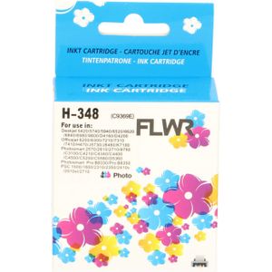 FLWR HP 348 foto kleur (FLWR-C9369) - Inktcartridge - Huismerk (remanufactured)