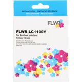 FLWR Brother LC-980Y geel (FLWR-LC980Y) - Inktcartridge - Huismerk (compatible)