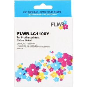 FLWR - LC-980Y - Inktcartridge - Geel - Huismerk (compatible)