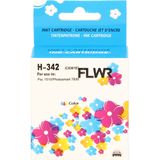 FLWR - HP 342 - Inktcartridge - Huismerk - 50% Meer Inkt