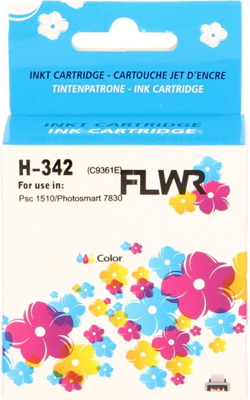 FLWR - HP 342 - Inktcartridge - Huismerk - 50% Meer Inkt