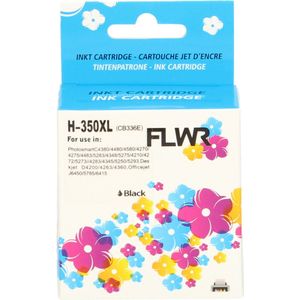 FLWR - Inktcartridge / 350XL / Zwart - Geschikt voor HP