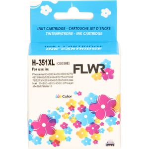FLWR - HP 351XL - Inktcartridge - Huismerk - Remanufactured