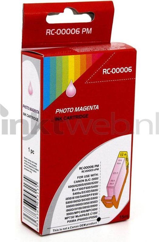 Huismerk Canon BCI-6PM foto magenta (20065) - Inktcartridge - Huismerk (compatible)