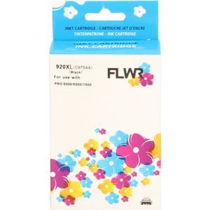 FLWR - HP 920XL - Inktcartridge - Zwart - Huismerk (remanufactured)