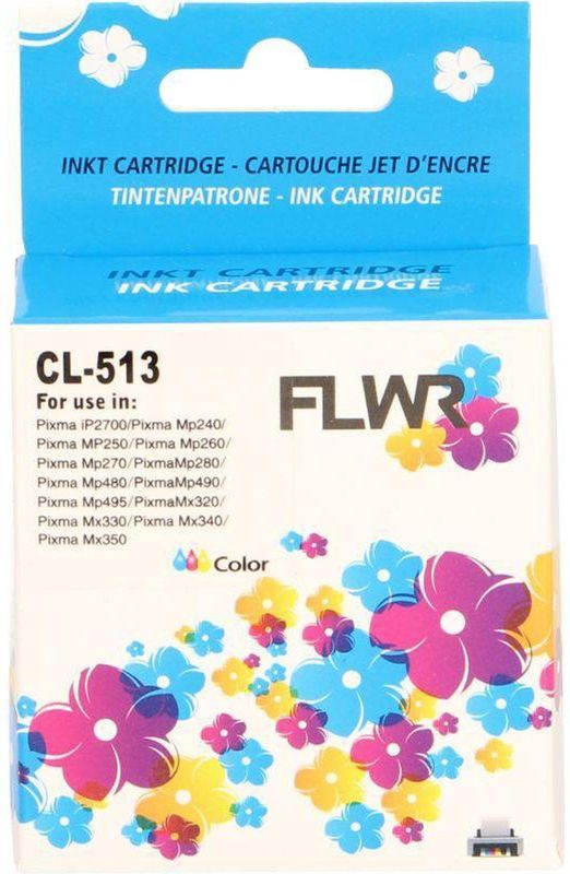 FLWR - CL-513 - Inktcartridge - Kleur - Huismerk - 12 ml