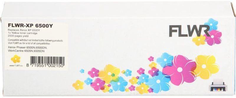 FLWR - Toner Cartridge - Geel - Compatible voor Xerox Phaser 6500 en WorkCentre 6505