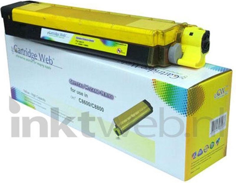 Huismerk - Oki C8600 / C8800 - Toner - Geel - Compatibel
