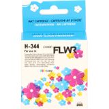FLWR - HP 344 - Inktcartridge - Kleur - Remanufactured - Inhoud 21ml