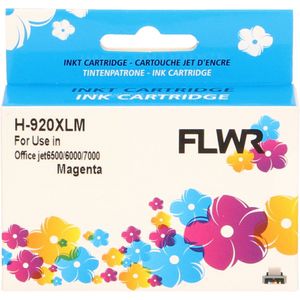 FLWR - HP 920XL - Inktcartridge - Magenta - Huismerk