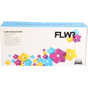 FLWR - Tonercartridge / Alternatief voor de HP CE505A / CF280A / Zwart