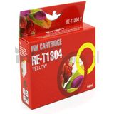 Huismerk - T1304 - Inktcartridge - Geel - Compatible XXL