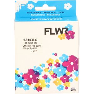 FLWR - HP 940XL - Inktcartridge - Cyaan - Huismerk (remanufactured)