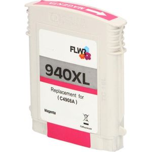 FLWR - HP 940XL - Inktcartridge - Magenta - Huismerk
