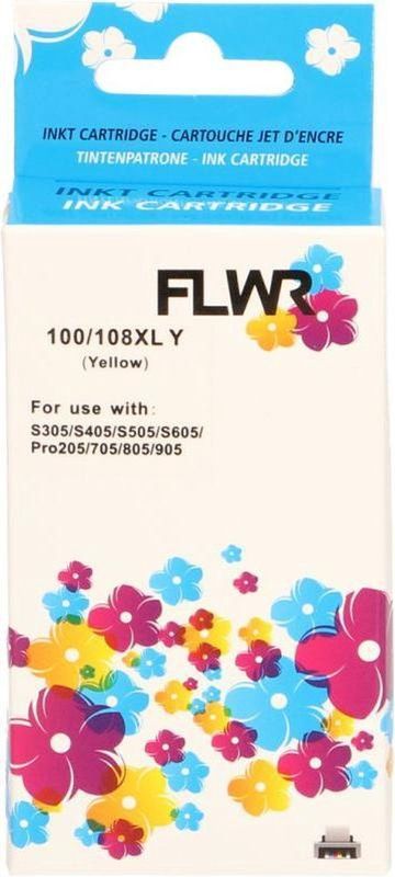 FLWR Lexmark 100XL geel (FLWR-14N1071E) - Inktcartridge - Huismerk (remanufactured)