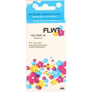 FLWR - Inktcartridge - 100XL - Magenta - Geschikt voor Lexmark
