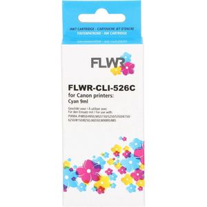 FLWR - CLI-526C - Inktcartridge - Cyaan - Huismerk