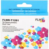 FLWR Epson T1281 zwart (FLWR-21281) - Inktcartridge - Huismerk (compatible)