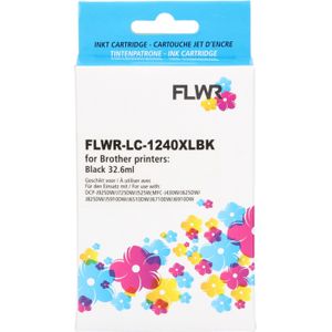 FLWR - LC-1240XL - Inktcartridge - Zwart - Huismerk (compatible)