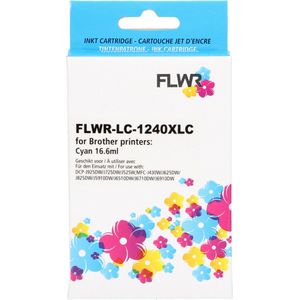 FLWR - LC-1240XL - Inktcartridge - Cyaan - Huismerk (compatible)