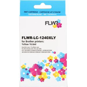 FLWR - LC-1240XL - Inktcartridge - Geel - Huismerk (compatible)