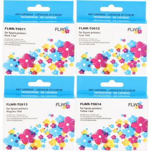 FLWR T0615 Multipack - Inktcartridge - Zwart en Kleur - Huismerk