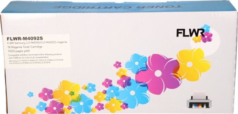 FLWR - M4092S - Toner - Magenta - Huismerk - Geschikt voor Samsung CLP-310, CLP-315, CLX-3170, CLX-3175 - Inhoud 1000 Afdrukken