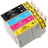 FLWR - T1285 Multipack - Inktcartridge - Zwart en Kleur - Huismerk