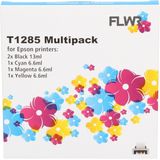 FLWR - T1285 Multipack - Inktcartridge - Zwart en Kleur - Huismerk