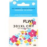 FLWR HP 301XL kleur (FLWR-CH564) - Inktcartridge - Huismerk (remanufactured)