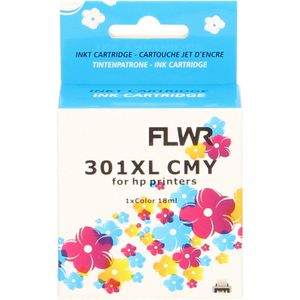 FLWR HP 301XL kleur (FLWR-CH564) - Inktcartridge - Huismerk (remanufactured)