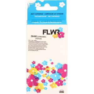 FLWR HP 364XL geel (FLWR-364XLY) - Inktcartridge - Huismerk (compatible)
