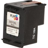 FLWR HP 301XL zwart (FLWR-CH563) - Inktcartridge - Huismerk (remanufactured)