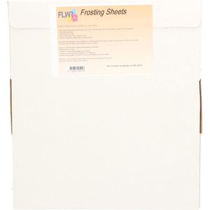 FLWR - Eetbare inkt en accessoires / Eetbaar Frosting sheets A4 / / Geschikt voor Eetbaar