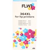 FLWR - HP 364XL Multipack - Inktcartridge - Zwart en Kleur - Huismerk (compatible)
