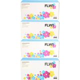FLWR - 124A - Toners - Zwart en Kleur - Multipack - Totale Bereik 9000 Pagina's
