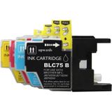 FLWR - LC-1240XL Multipack - Inktcartridge - Zwart en Kleur - Huismerk