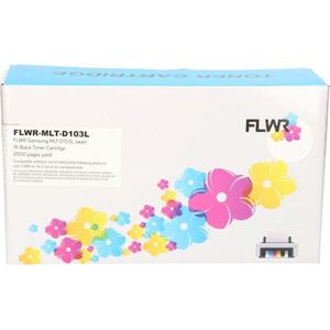 FLWR - MLT-D103L Toner - Zwart - Geschikt voor Samsung - Tot 2500 Pagina's