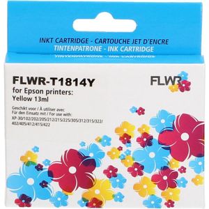 FLWR - Epson 18XL - Inktcartridge - Geel - Huismerk (compatible)