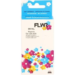 FLWR - HP 951XL - Inktcartridge - Magenta - Compatible XXL