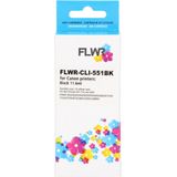 FLWR - CLI-551XL - Inktcartridge - Zwart - Huismerk (compatible)