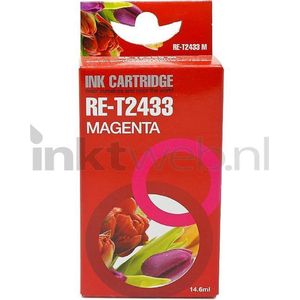 FLWR - Epson 24 - Inktcartridge - Magenta - Huismerk (compatible)