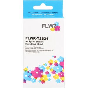 FLWR - Inktcartridge / 26XL foto zwart - Geschikt voor Epson