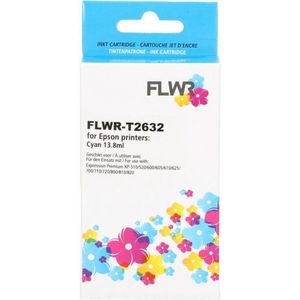 FLWR Epson 26XL cyaan (FLWR-T2632) - Inktcartridge - Huismerk (compatible)