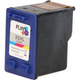 FLWR - Inktcartridges / 21XL/22XL / 2-pack Zwart & Kleur - Geschikt voor HP