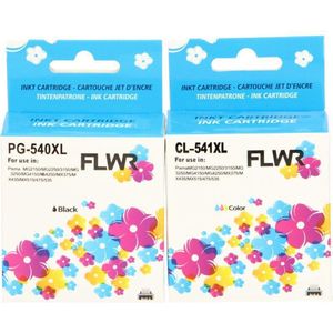 FLWR Inktcartridges PG-540XL/CL-541XL - 2-pack - Geschikt voor Canon